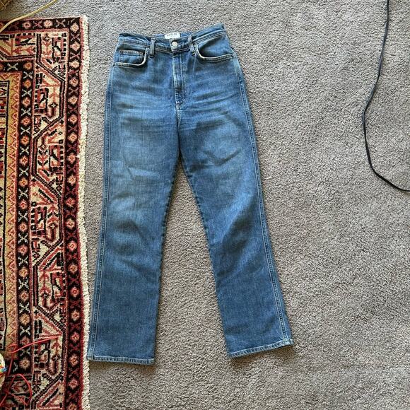 Agolde Pinch Waist High Rise Kick Jeans - Picture 1 of 7